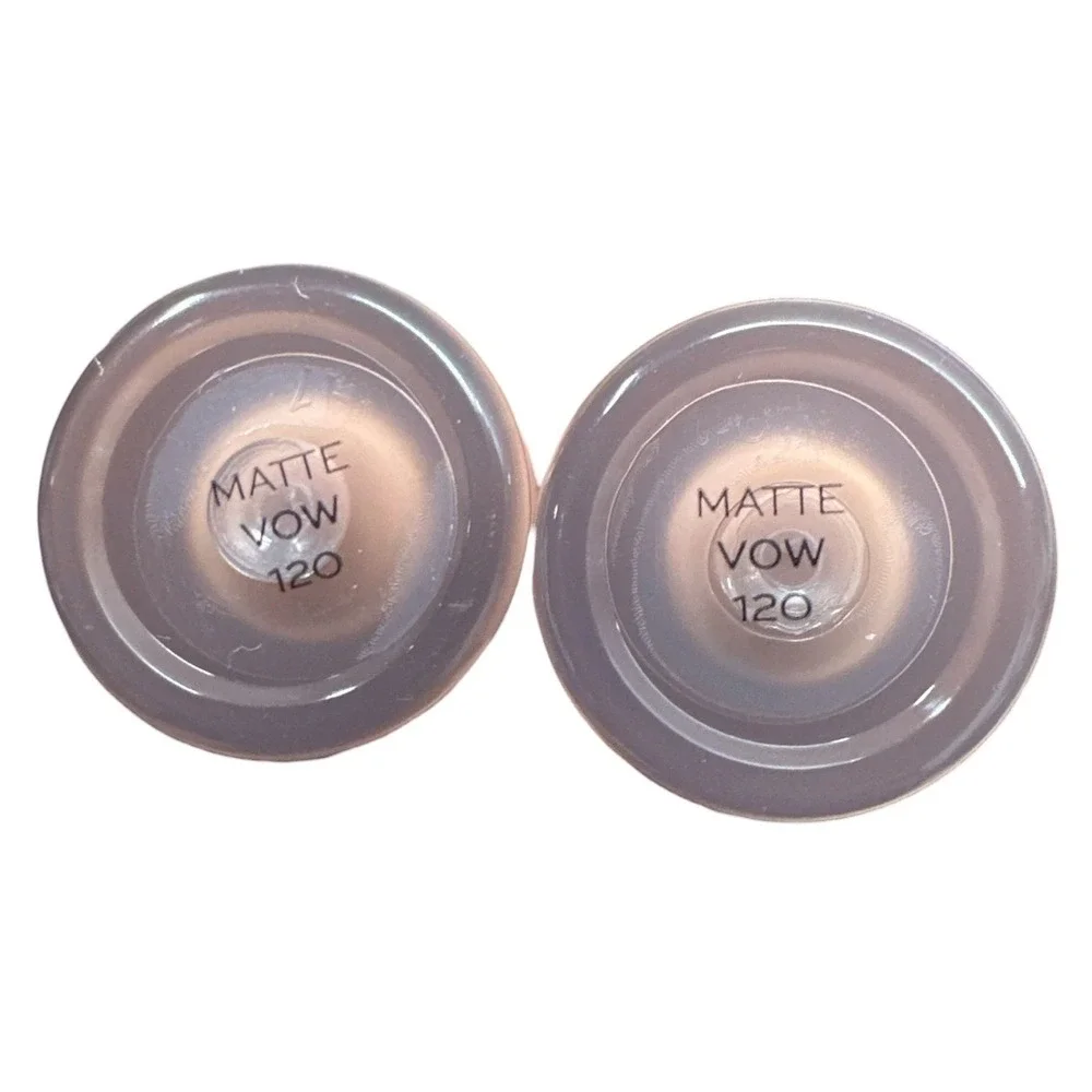 Makeup Revolution London Matte Lip Liquid Vow 120 Nude Lipstick Set of 2 NEW